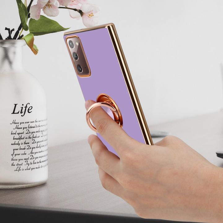 Produktbild Cadorabo Hülle für Samsung Galaxy NOTE 20 im TPU mit Kameraschutz und Ring LM089 Style (Samsung Galaxy Note 20)
