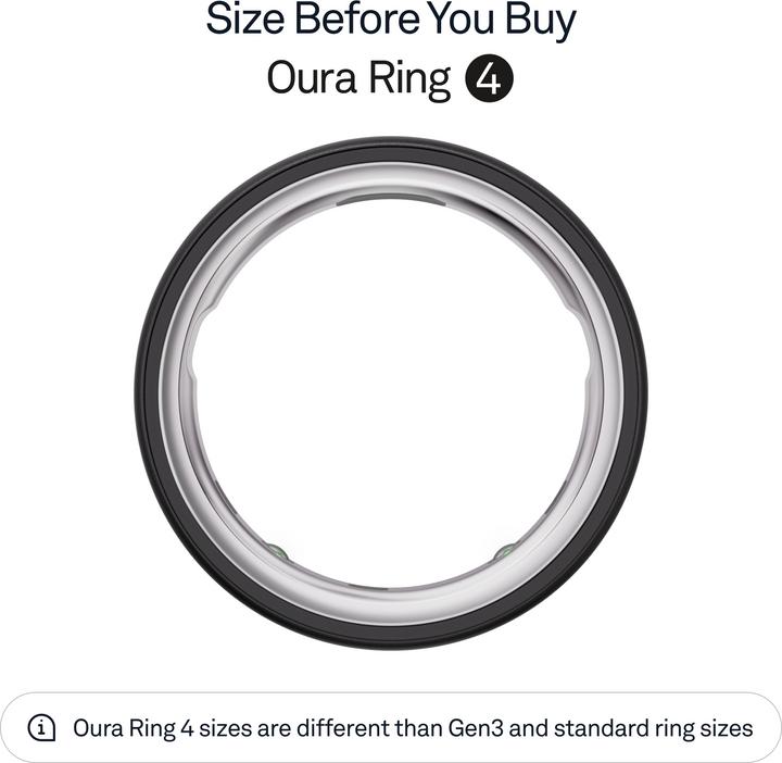Actual product image Oura Ring 4 (11, Stealth)