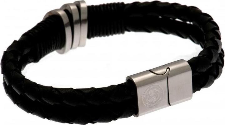 Celtic FC Armband Leder (20 cm, 50% Leder, 50% Metall)
