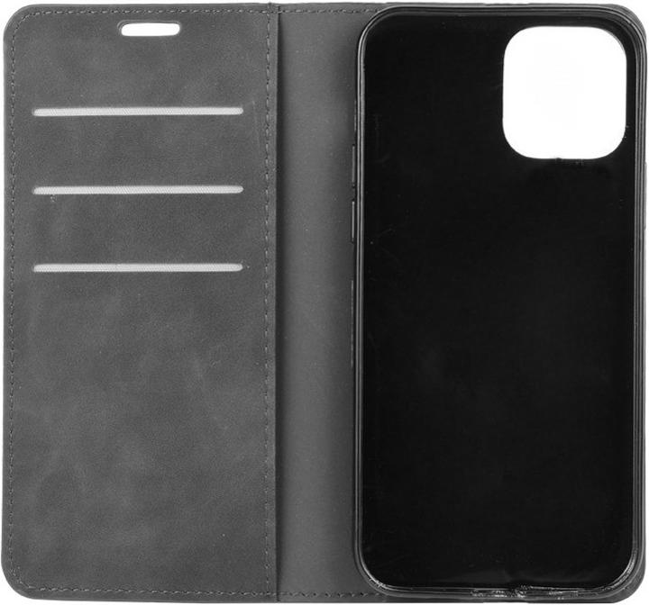 Image du produit Cover-Discount iPhone 12 / 12 Pro - Coque Flip Case Silky Stand noir (Apple iPhone 12, Apple iPhone 12 Pro)