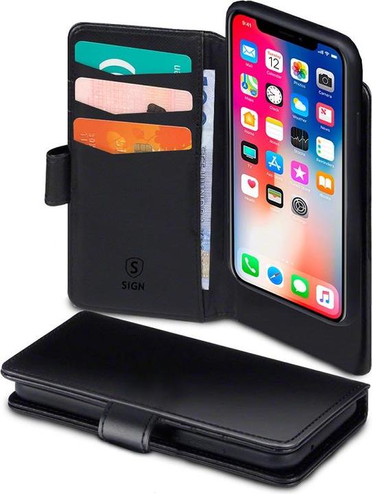 Actual product image SIGN Wallet Cover 2-in-1 for iPhone 11 Pro - Black (Apple iPhone 11 Pro)