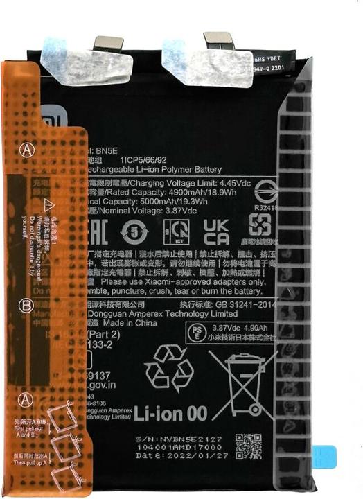 Actual product image Xiaomi Battery BN5E Redmi Note 11 Pro 4G/5G/ Poco X4 Pro 5G 46020000A2LM