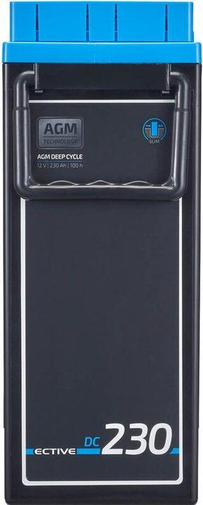 Image du produit Ective Batterie AGM 230Ah 12V Deep Cycle Slim Front Terminal Batterie d'alimentation (12 V, 230 Ah)