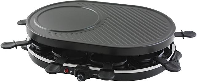 Emerio 8 Pfannen, Thermostat, Grillplatten