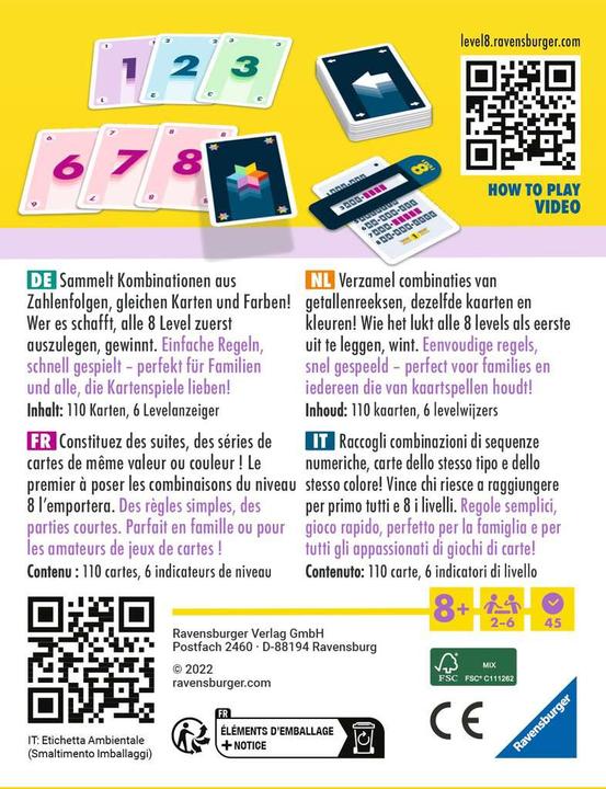 Actual product image Ravensburger Level 8® (Dutch, Italian, French, German, Multilingual)