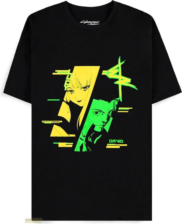 Difuzed CyberPunk: Edgerunners - David & Lucy Short Sleeved T-shirt - L (L)