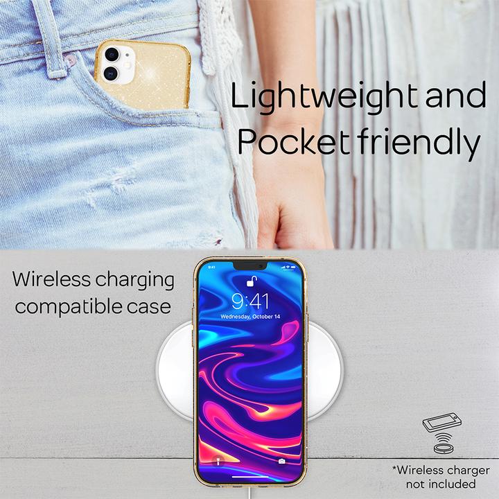 Actual product image Nalia Glitter mobile phone case (Apple iPhone 12)