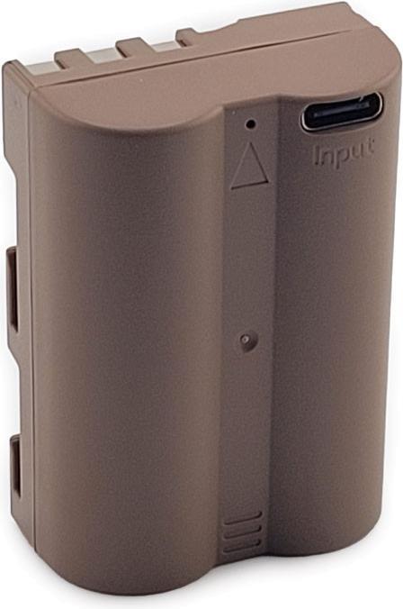 Produktbild Acconic Akku mit USB-C Input für Nikon D700 D300 D200 D100 D80 D70 D50 EN-EL3e PTC (Kamera Akku)