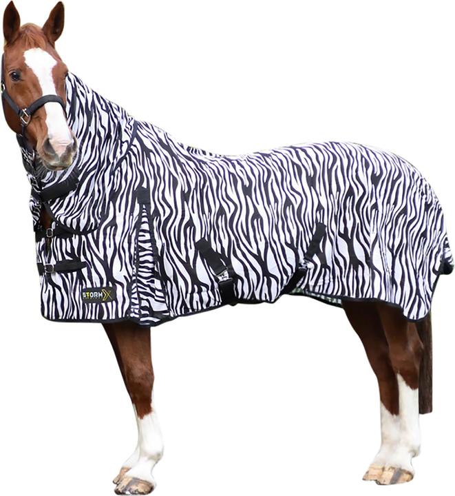 Image du produit Hy Couverture de cheval anti-mouches Stormx Original Zebra Pattern (206 cm)