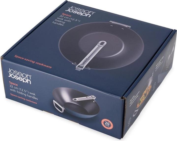 Actual product image Joseph Joseph Space wok folding handle D32cm (32 cm, Wok, Aluminium)