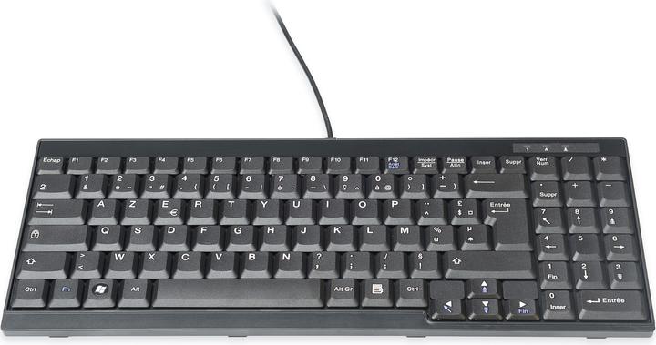 Digitus Keyboard Suitable for TFT Consoles, French Layout (FR, Cable)