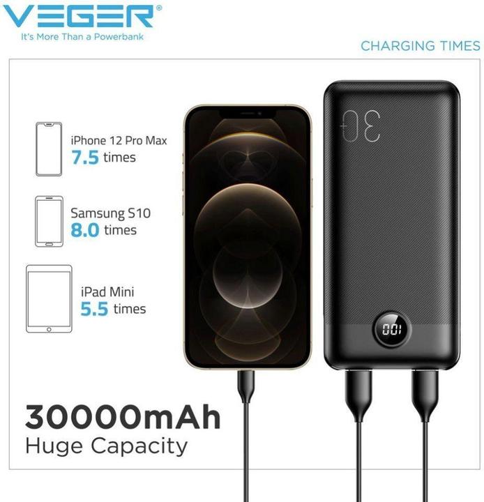 Produktbild Veger L30 (30000 mAh, 20 W, 111 Wh)
