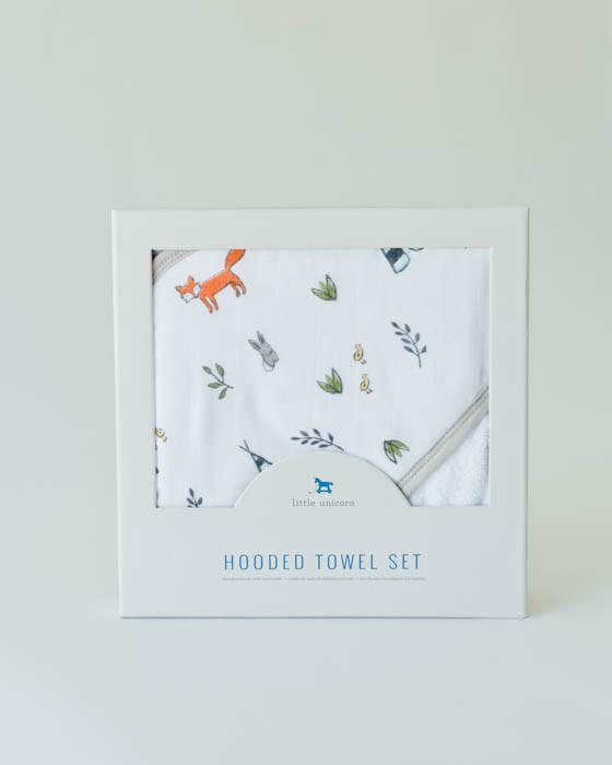 Image du produit little unicorn Ensemble de serviettes à capuchon