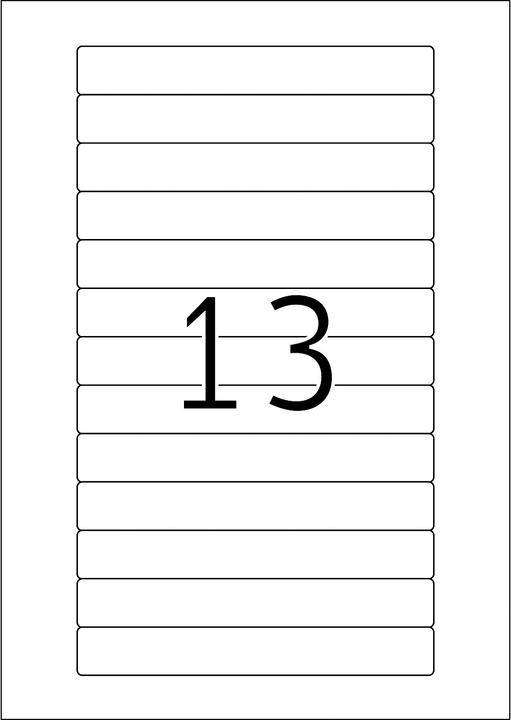 Actual product image HERMA Video labels A4