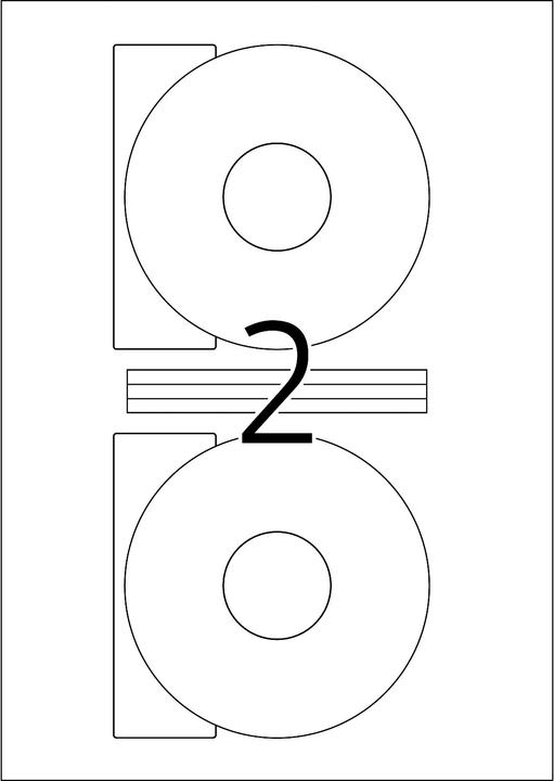 Productafbeelding HERMA CD-etiketten A4
