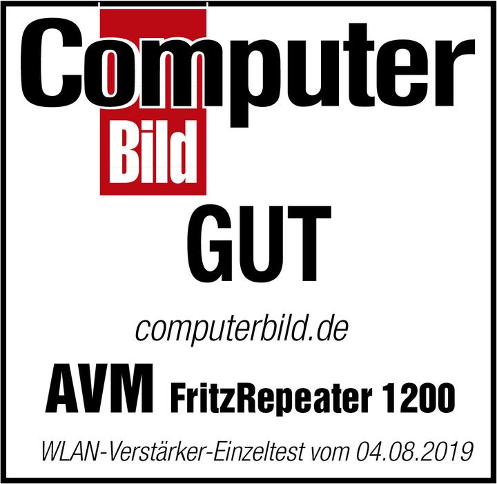 Actual product image AVM FRITZ! repeater 1200 WLAN mesh (866 Mbit/s, 400 Mbit/s)