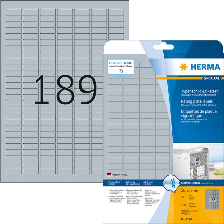 Productafbeelding HERMA Naametiketten A4