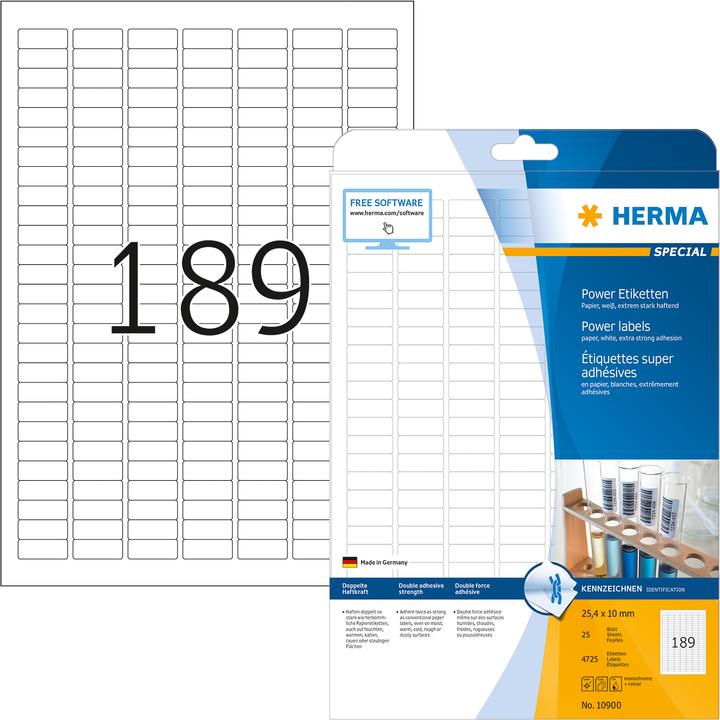 Produktbild HERMA Power Etiketten A4
