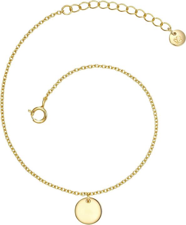 Immagine prodotto Glanzstücke München Cerchio da donna in argento sterling e oro giallo - 31618 (17 cm, Argento)