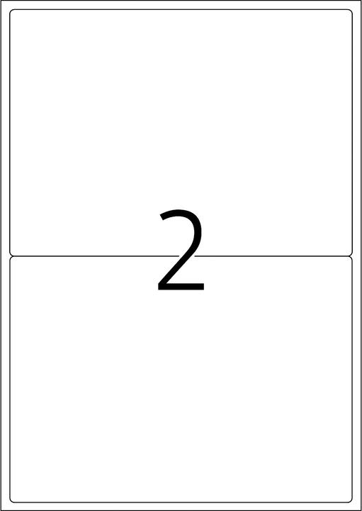 Actual product image HERMA A4 removable labels