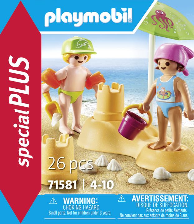 Immagine prodotto Playmobil Bambini con castello di sabbia (71581, Playmobil Special Plus)
