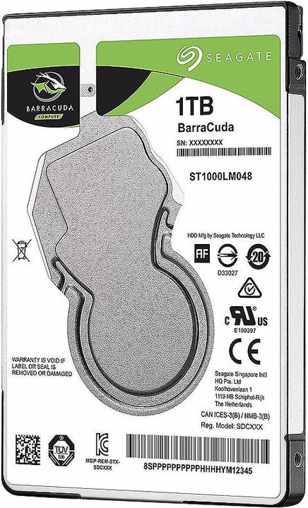 Produktbild Seagate Barracuda ST1000LM048 interne 2,5"-Festplatte (1 TB, 2.5")