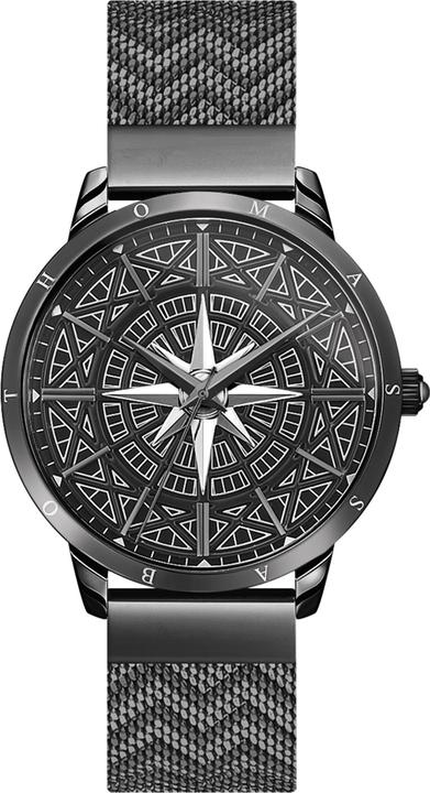 Thomas Sabo Herrenuhr Spirit Cosmos Kompass schwarz (Analoguhr, 41 mm)