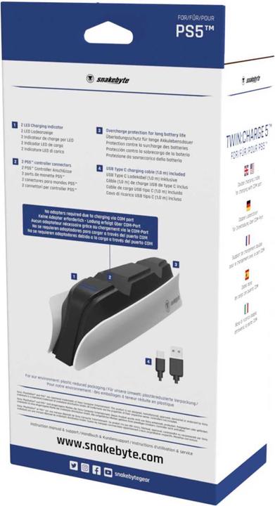 Immagine prodotto Snakebyte Carica doppia 5 (Playstation Classic)