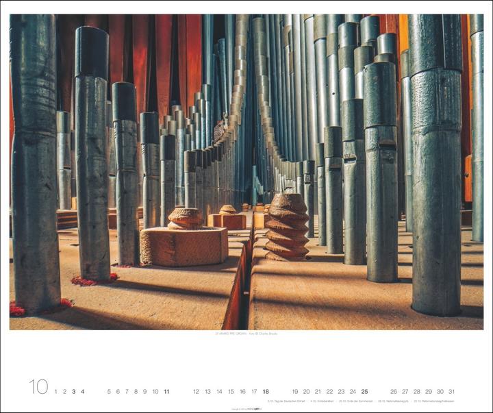 Produktbild Architecture in Music Kalender 2026 - Musikinstrumente von innen (55 x 46 cm, Deutsch)