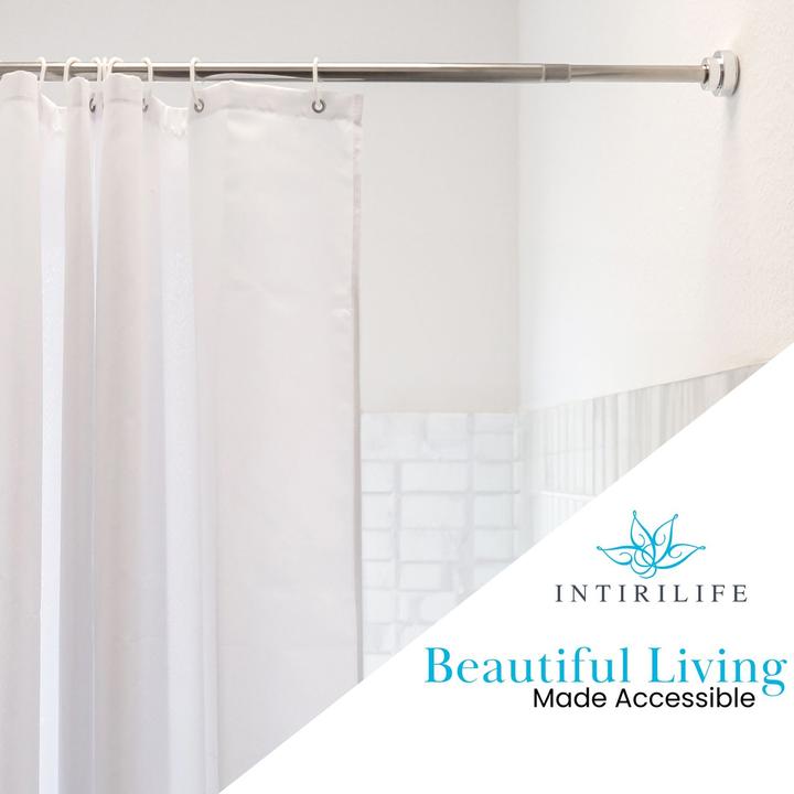 Actual product image Intirilife Telescopic rod in SILVER 85 - 140 cm