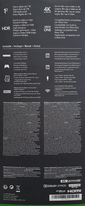 Actual product image Microsoft Xbox One X - Forza Horizon 4 + FM 7 Bundle
