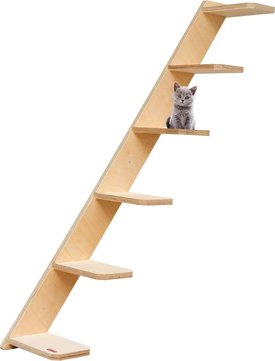 Produktbild Elmato Katzenstufentreppe (85 cm, Brown, Beige)