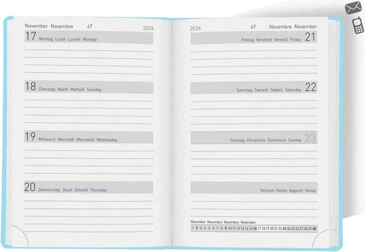 Actual product image Biella Pocket Agenda Memento Ladytimer