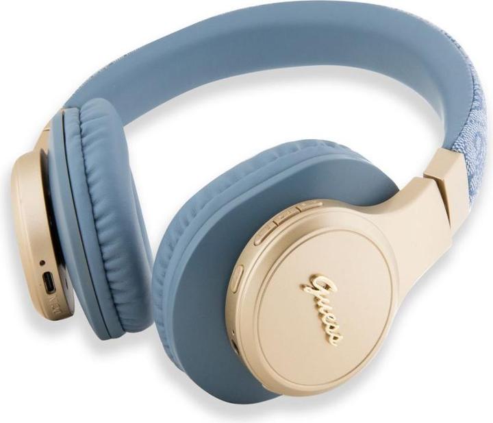 Productafbeelding Guess Wireless Leather Headphone with Metal Logo (Geen ruisonderdrukking, 32 h, Draadloze)