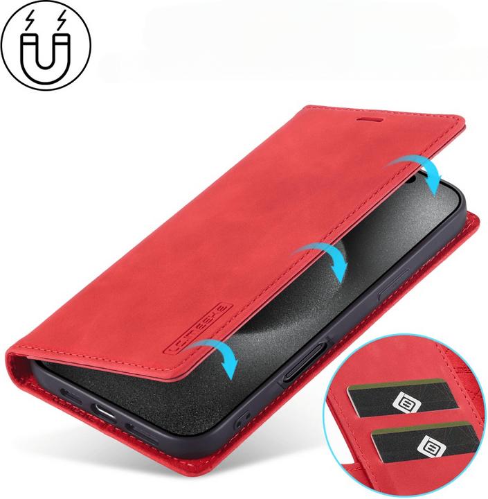 Produktbild LC.Imeeke iPhone 16 Pro - Flip Case Vintage (Apple iPhone 16 Pro)