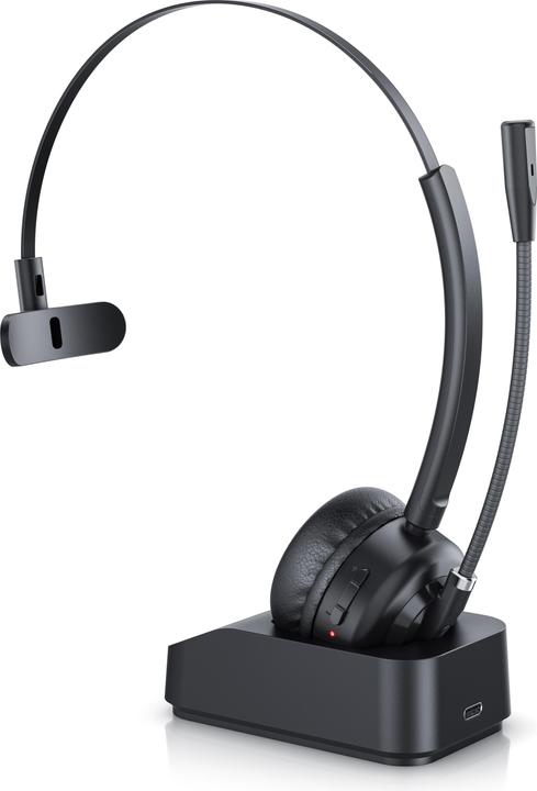 Wireless headset, Bluetooth headphones, microphone, charging station, noise cancel, multipoint, BT (Wireless, USB-A)