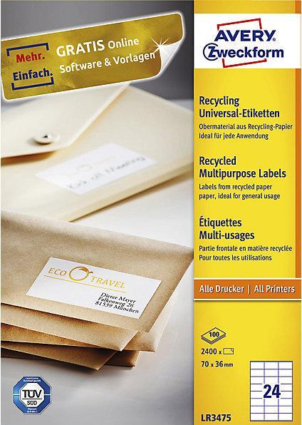 Produktbild kaiserkraft Recycling-Universaletiketten