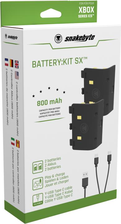 Actual product image Snakebyte Battery Kit SX (Xbox Series X, Xbox One X, Xbox One S, Xbox Series S)