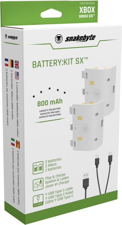 Image du produit Snakebyte Kit de batterie SX (Xbox Series X, Xbox One X, Xbox One S, Xbox Series S)