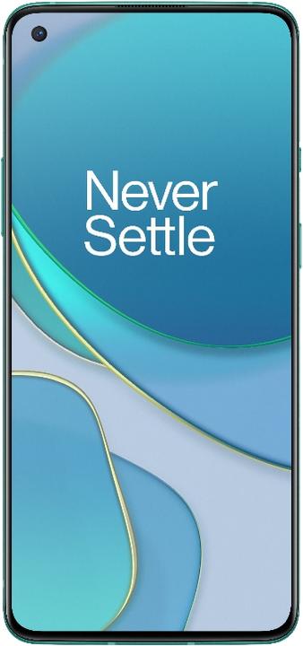 Productafbeelding OnePlus 8T (8GB) (128 GB, Aquamarijn Groen, 6.55", Dubbele SIM, 48 Mpx, 5G)