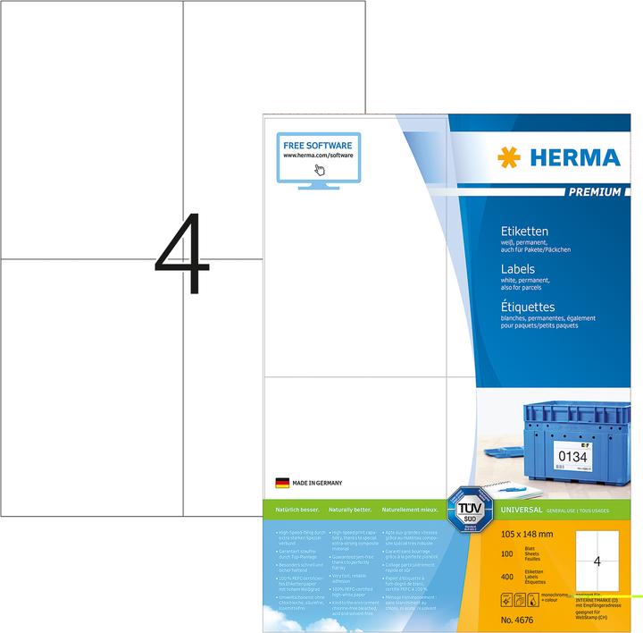 Image du produit HERMA Étiquettes d'expédition A4