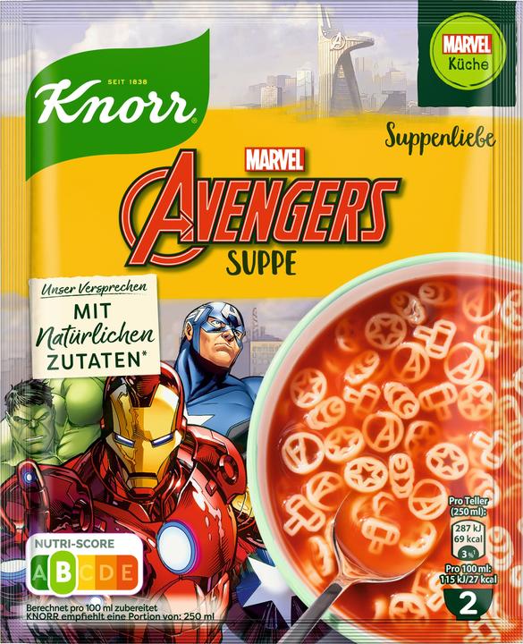 Image du produit Knorr Amour de la soupe Soupe Avengers 2 assiettes (500 ml)