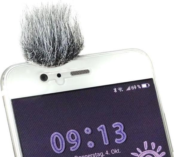 Produktbild keepdrum WS06 Windschutz für Smartphone 10x (Fell)