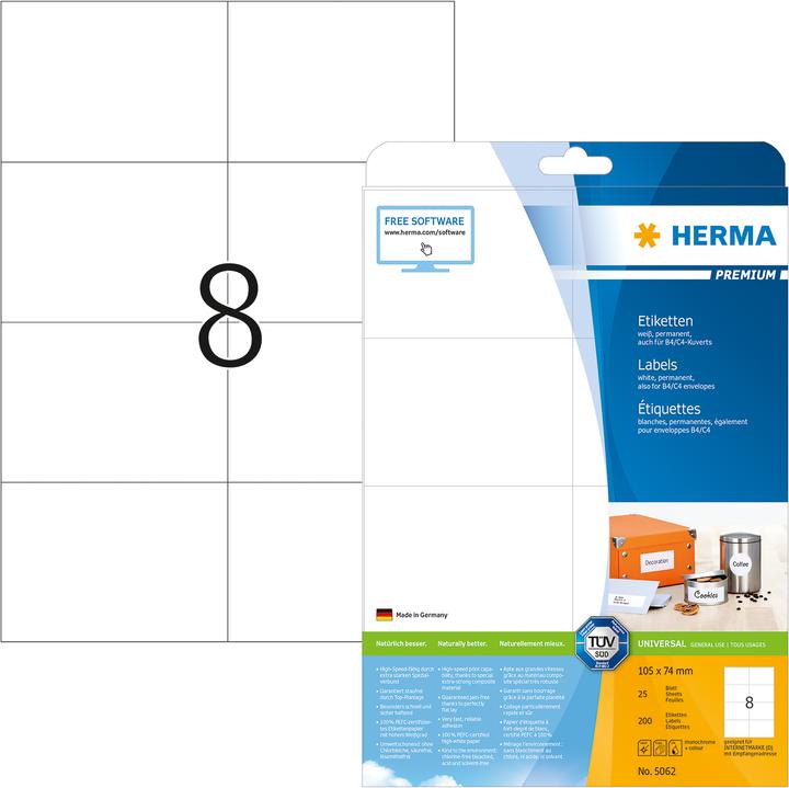 HERMA Universal Etiketten A4