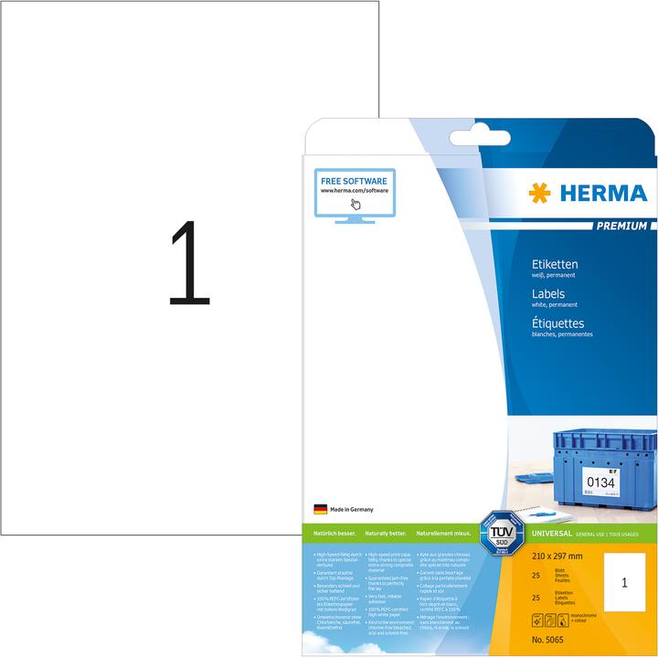 Immagine prodotto HERMA Etichette universali A4