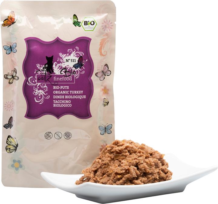 Actual product image Catz Finefood Organic No.511 Turkey (Adult, 1 pcs., 85 g)