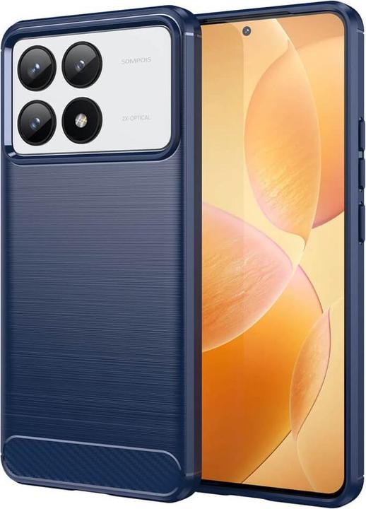 Produktbild Cover-Discount Xiaomi Poco F6 Pro - Metall Carbon Look Hülle (Xiaomi Poco F6 Pro)