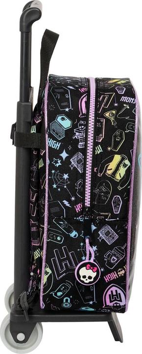 Actual product image Monster High School rucksack with wheels Black 22 x 27 x 10 cm