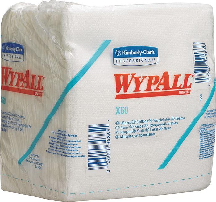 Kimberly-Clark Wypall X60 - Wipes in sections, folded, white - 76 sections (1 x)