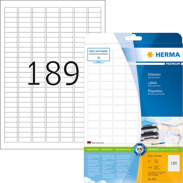 Produktbild HERMA Universal Etiketten